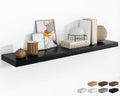 RICHFOCUS Long Floating Shelves for Wall 1Pack, Black, 55" Lx8 D by RICHFOCUS