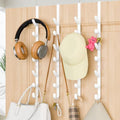 Over The Door Hooks, Metal Door Hooks for Hanging,Door Purse Organizer for Door Coat Hanger, Back of Shower for Hanging Towel Rack Clothes, Hat, Bathroom Bathroom Dorm Bedroom Closet (White-4Packs) by Kaiferty