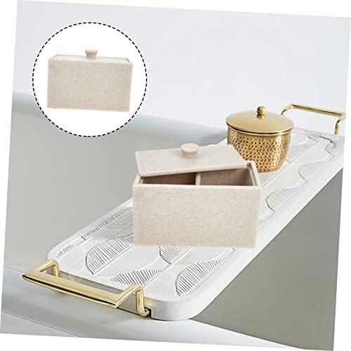 MAGICLULU Cotton Swabs Holder with Detachable Divider Compartment Makeup Organizer for Cotton Pads and Swabs Easy to Clean Dustproof Storage for Countertop and Bathroom Use - Image 4