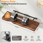 Organic Wavy Edge Floating Shelves,Hidden Brackets,2 Pack 24 in - Image 3