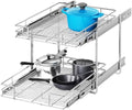 2 Tier Individual Pull Out Cabinet Organizer 19½" W x 21½" D, Heavy Duty Cabinet Pull Out Shelves, Slide Out Drawers Organization for Kitchen Cabinets Bathroom by Unknown