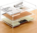 SANRUI Acrylic Paper Organizer Letter Tray for Desk, 3 Tier Enlarged File Sorter,Clear File Holder Desktop Shelf Document Storage for School Office Home by SANRUI