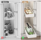 Fokyfok 2Pc Pull out Cabinet Organizer,7"-11"W,17"-24"D,Expandable - Image 6