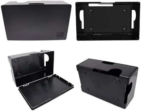 Cable Management Box ABS 12.6x7.9x4.5in, Black, Mounting Kit Included - Image 5
