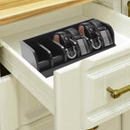 ABuff 2 Pack Belt Organizer, 6 Compartment Bamboo Belt Organizer for Closet and Drawer, Display Case for Tie and Belt, Belt Holder Storage for Men Women, Black - Image 7