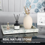 Real Natural Marble Tray for Bathroom, Vanity, Kitchen Counter & Desktop - Image 3