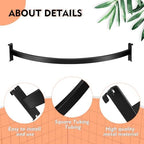 Yaocom 2 Pcs Quarter Circle Hangrail for Wire Grid - 30" L Hang Clothing or Other Merchandise Hanger Grid Wall Bracket for Retail Display Home Use Garage Craft Show Trade Show Business(Black) - Image 4