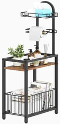 RALGEND Freestanding Toilet Paper Holder with Storage Shelf for Bathroom by RALGEND