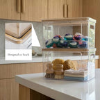 Hudgan Trash Bag Dispenser Under Sink, 2 in 1 Garbage Bag Holder Dishwasher Pods Organizer for Kitchen Pantry Laundry Room - Image 4