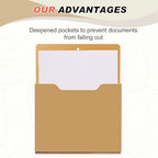 Fuutreo Magnetic Wall File Holder,6pcs,Mocha Mousse Color,Vertical-large - Image 3