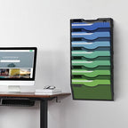 Kuntine.B Wall File Organizer Office Hanging Magazine Holder Wall File Organizer for Office Home - Image 7