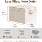 StorageWorks Fabric Storage Bins with Lids, Closet Storage Bins - Image 6