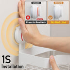LEVERLOC Corner Shower Caddy Suction Cup, Shower Shelves With Hook, White - Image 2