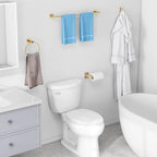 KLJKPA Bathroom Accessories Set, 4-Piece Gold Bathroom Hardware Set - Image 6