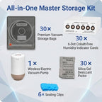 3D Printer Filament Storage Kit, 30 Vacuum Bags with Pump & Humidity Cards - Image 2