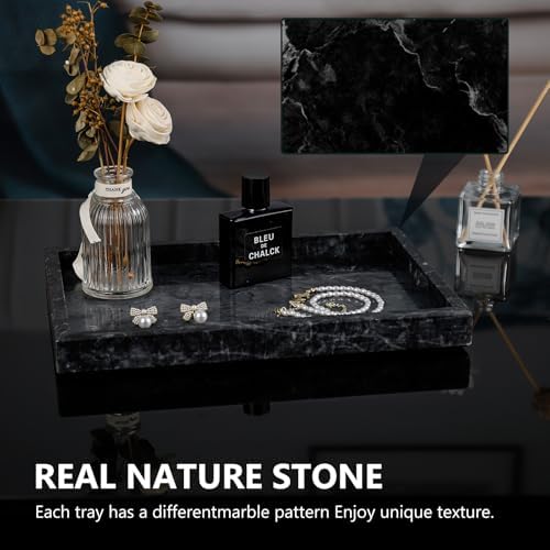 Real Natural Marble Tray for Bathroom, Vanity, Kitchen Counter & Desktop - Image 4