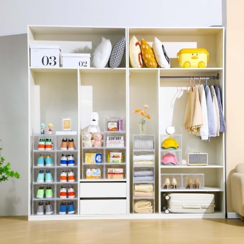 10 Pack Clear Storage Bins with Lids, 19 Qt Closet Organizers and Storage - Image 5