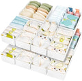 DIMJ Drawer Organizer Clothes 15 Pack - Foldable Baby Organizers and Storage & Dresser Organizer for Bedroom, Closet - Nursery Organization Dresser Dividers for underwear, Sock,Bra, Belt, Tie, White by DiMJ