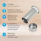 Docking Drawer 2" Stainless Steel Canister for Hot Tools, Capped Design - Image 2
