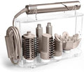Affogato Storage Holder Compatible with Dyson Airwrap Shark FlexStyle Flexfusion, Acrylic Airwrap Organizer Stand, Countertop Display Rack for Long Barrels & Diffuser Nozzles Attachments by Affogato