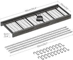 CHOEZON Hanging Pot Rack, 35.4" L x 13" W Ceiling Pot Hanger, Industrial Style Pot Rack, Wall Mounted Pot Hanger for Kitchen, Pot and Pan Hanging Rack, with Hooks, Charcoal Black and Black TPR12BCC1 - Image 4