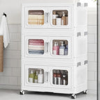 BROVIEW 45Gal Extra Large Storage Bins with Lid and Wheels, White, 3 Pack by BROVIEW-EnjoytheArtofLife