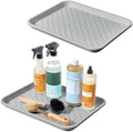 iDesign Waterproof Under Sink Tray for Kitchen, Bathroom, or Laundry Room - Set of 2 - Gray by iDesign