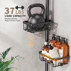 KEGII Corner Shower Caddy, 6-Tier Tension Pole with Towel Holder - Image 7