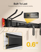 monTEK 80" Garage Tool Organizer Wall Mount, 800 LBS Heavy Duty Tool Rack - Image 4