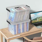 18 Quart Plastic Latch Bins, Clear Storage Boxes with Lids, 6 Packs - Image 6
