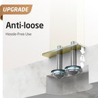 KES Standing Towel Rack with Heavy Marble Base, 2-Tier, Brushed Gold - Image 4