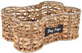 Geyecete dog bone basket dog toy box Pet Storage Collection, Bone Shape Handwoven Natural Seagrass & Rush Grass Organizer Bin Pet Organizer Storage by Geyecete