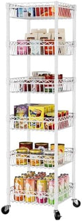 SINGAYE 6 Tier Shelf Wire Shelving Adjustable Storage Shelves Basket Rack by SINGAYE