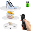 Remote Motorized Rotating Display Stand, Electric Rotating Platform with 5.74/7.08/8.66in Replacement Covers, 3 in 1 Turntable for Live Streaming Video Shoot Photography by Bosgladek