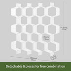 Honeycomb Separator Adjustable Drawer Organizer Divider for Underwear Belt-Scarf Socks Organizer (White(4pcs)) - Image 2