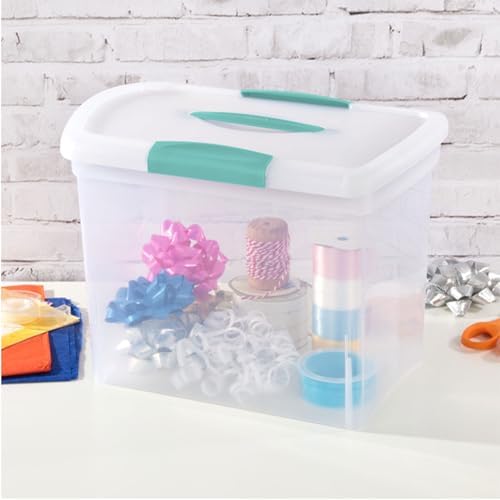Sterilite Nesting ShowOffs Large Storage Bins w/Lids and Handles, 18-Pack - Image 4