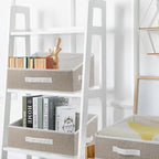 6 Pack Closet Storage Bins for Shelves, Shelf Baskets for Organization,Closet Organizers and Storage,Trapezoid Storage Bin Closet Shelf Organizer for Clothes,Toys,Towel,Book,Baby Clothing (6PC-Coffee) - Image 2