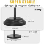 BESy Toilet Paper Holder Floor Stand, Bathroom Freestanding Black - Image 6