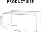 6-Pack Medium (13x8.5inch) Kitchen Organizer Rack, Kitchen Shelves for Spice Organization for Cabinet, Pantry Organizers and Storage, Spice Rack, Desk Organizer, White - Image 2