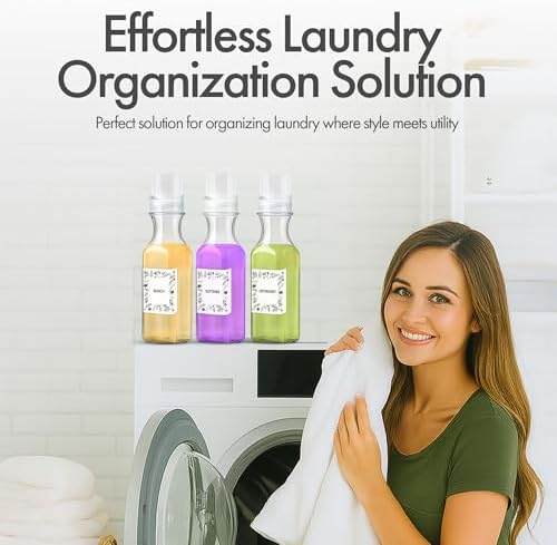 3-Pack Laundry Detergent Dispenser, Mess-Free Pour, 50oz, Clear Plastic - Image 7