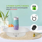 Motorized Rotating Display Stand, Mirror Covered 360 Degree Turntable Display Stand for Photography Products and Shows, Max Load 18Lb/ 7.87 inch Video Show, Battery/USB Power Supply (Remote - Image 4