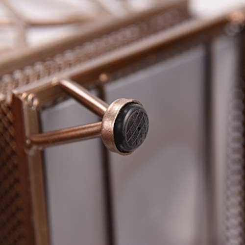 Dualplex Super Quality Umbrella Stand, Umbrella Holder, Antique Look Metal Entry Hallway Décor Square Style w/Removable Drip Tray Home Office Decoration Rack Holds Umbrellas Canes Walking Sticks - Image 5