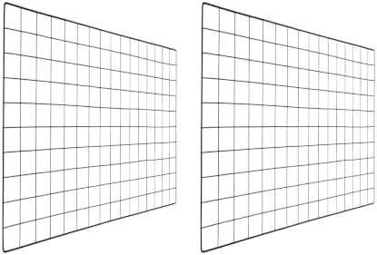 PATIKIL Wire Grid Panels Gridwall Panel 31" x 20" Black 2Pcs by PATIKIL