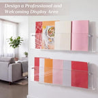 10 Pack Clear Acrylic Magazine Holder Wall, Brochure, 24 Inch - Image 6