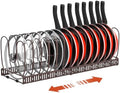Housolution Pot and Pan Lid Organizer Holder Storage Rack, Bronze by Housolution