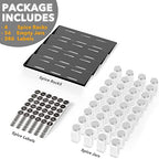 SpaceAid Spice Drawer Organizer with 36 Spice Jars, 386 Spice Labels, 4 Tier Seasoning Rack Tray Insert for Kitchen Drawers, 16.75" Wide x 17.5" Deep - Image 5