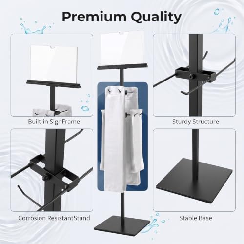 Wet Umbrella Stand with Free 400 Bags, 43" Metal Holder - Image 3