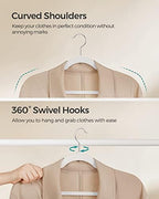 SONGMICS Velvet Hangers 50 Pack, Non-Slip Clothes Hangers, Space-Saving - Image 7