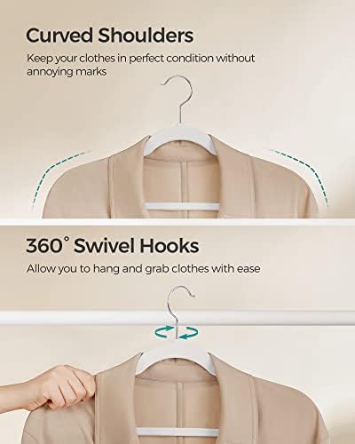 SONGMICS Velvet Hangers 50 Pack, Non-Slip Clothes Hangers, Space-Saving - Image 7