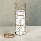 Aldabella Toilet Paper Storage Floor Stand, Satin Gold Powder Coat - Image 2